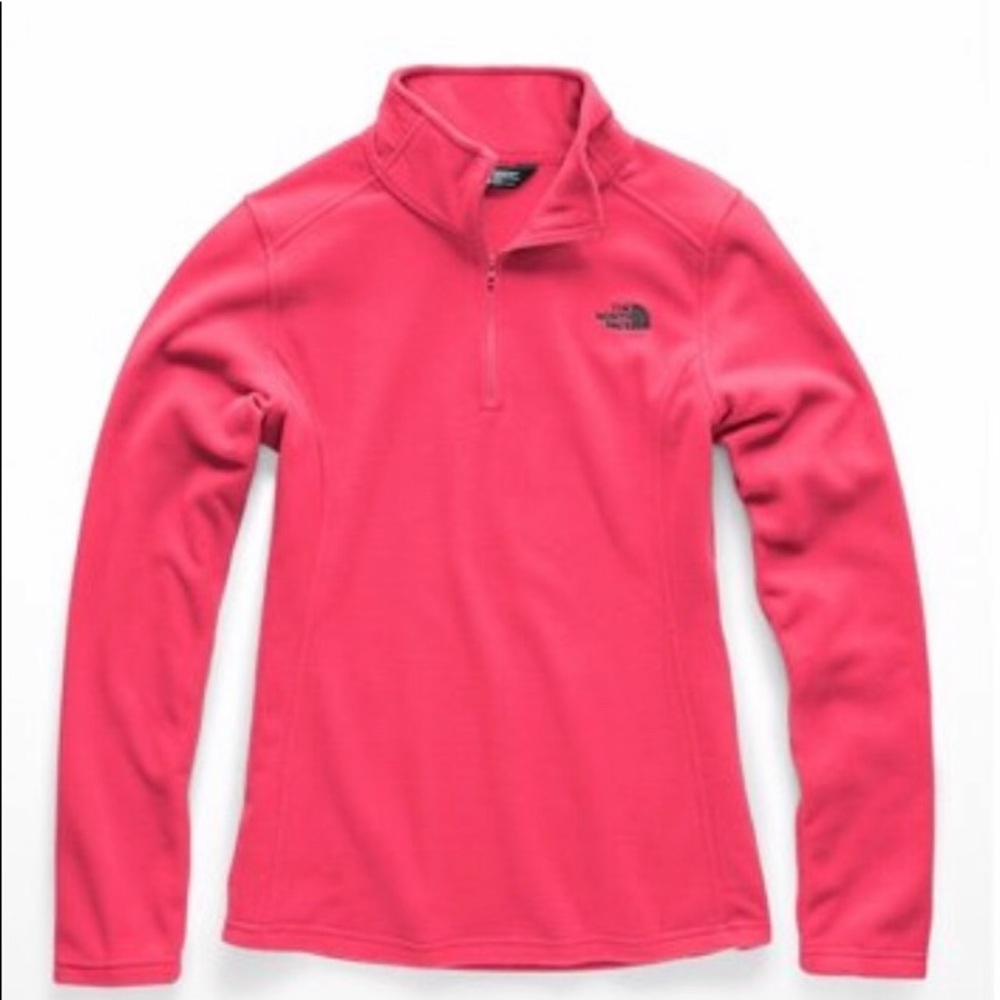 The North face pink fleece pullover